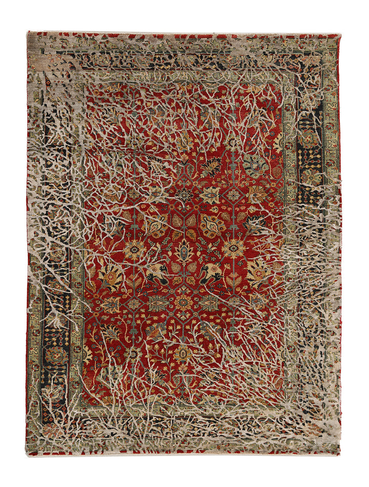 6'x8' Hand-knotted Rug | Wool Rug | Contemporary Area Rug