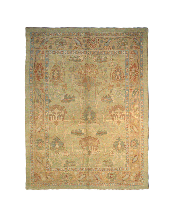 11'x15' Turkish Rug | Arts & Craft Design | Turkish Hand Knotted Rug