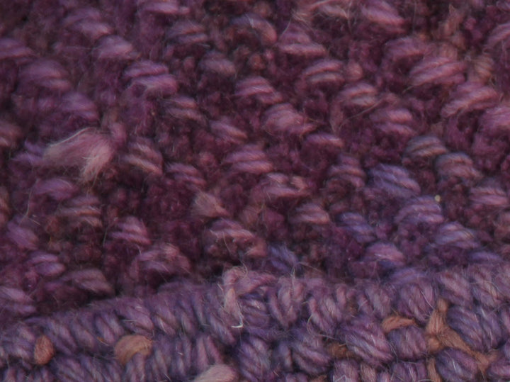 11x14 Overdyed Purple Turkish Ushak Rug | Modern Arts & Crafts
