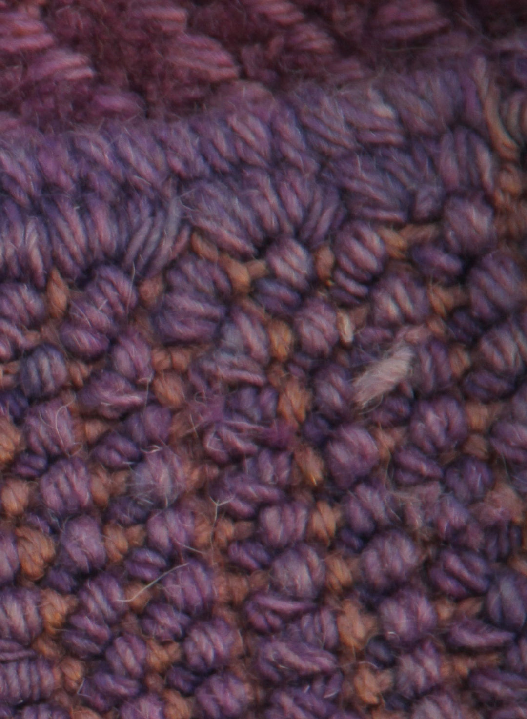 11x14 Overdyed Purple Turkish Ushak Rug | Modern Arts & Crafts