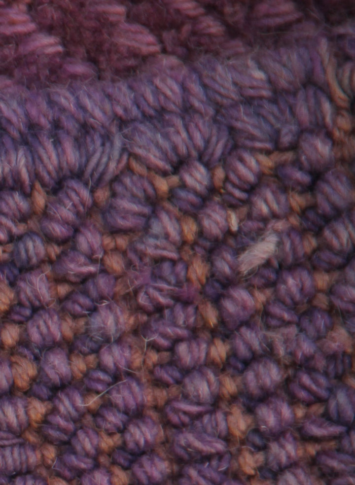 11x14 Overdyed Purple Turkish Ushak Rug | Modern Arts & Crafts