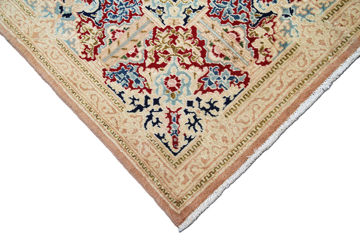 10'x13' Large Antique Laver Kerman Persian Rug | Golden Field, Handwoven Luxury