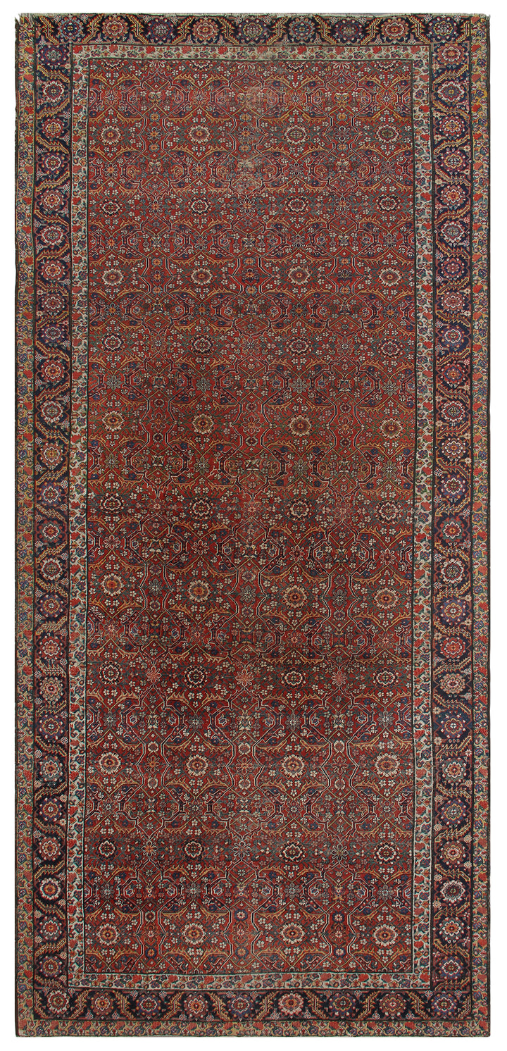 7'x15' Antique Semi-Antique Mahal Long Wide Gallery Runner