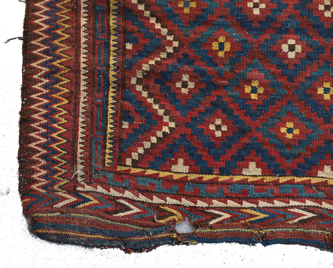 3'x5" Vintage Uzbek Tartar Kilim