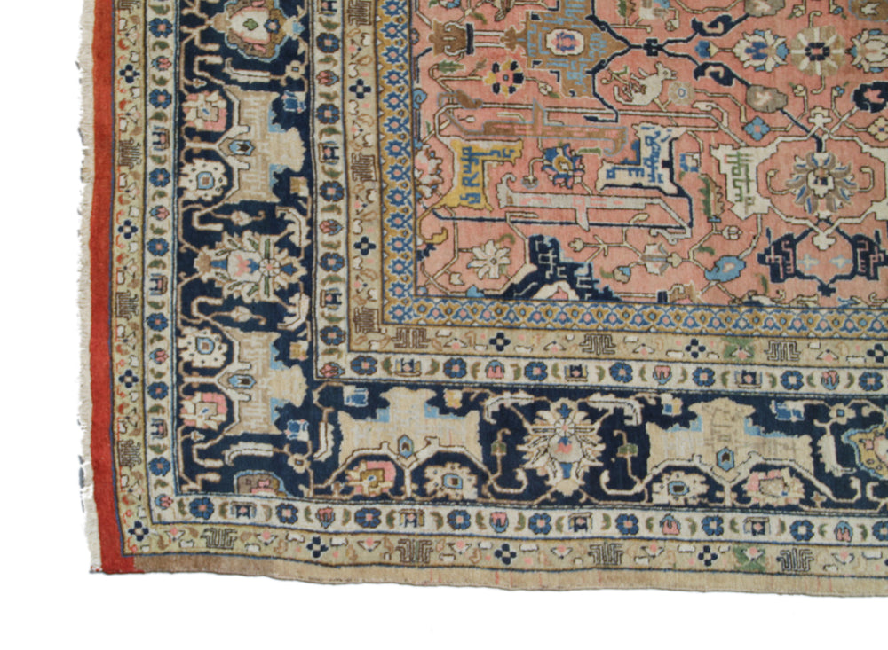 Vintage Persian Tabriz Rug | Large Wool Area Rug