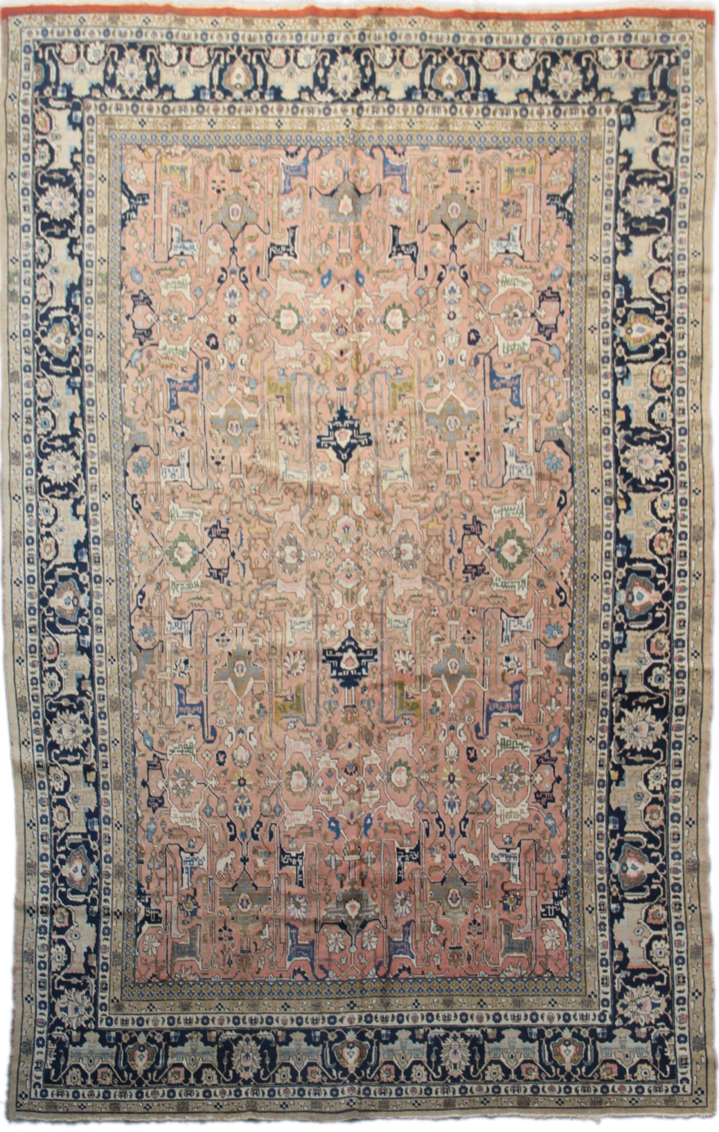 Vintage Persian Tabriz Rug | Large Wool Area Rug