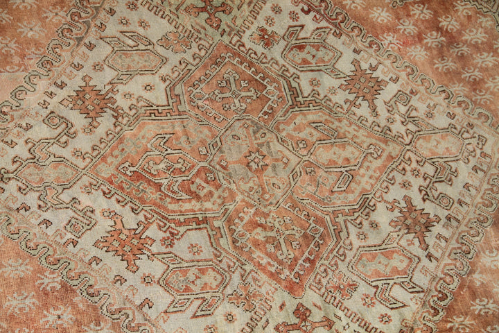 18'x18' Large Antique Square Turkish Oushak Rug