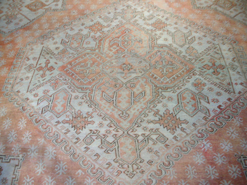 18'x18' Large Antique Square Turkish Oushak Rug