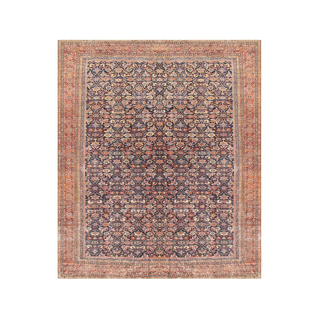 【80's Vintage rug】155×91cm　ブルガリア産　ファーラグ 18'x22' Antique Persian Sultanabad Rug | Large Antique Rug