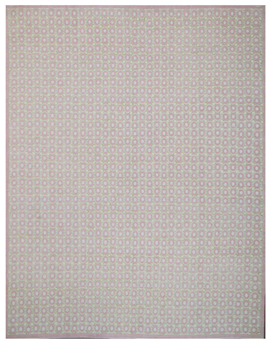 12'x15'Ariana Modern Circular Dusty Pink Rug