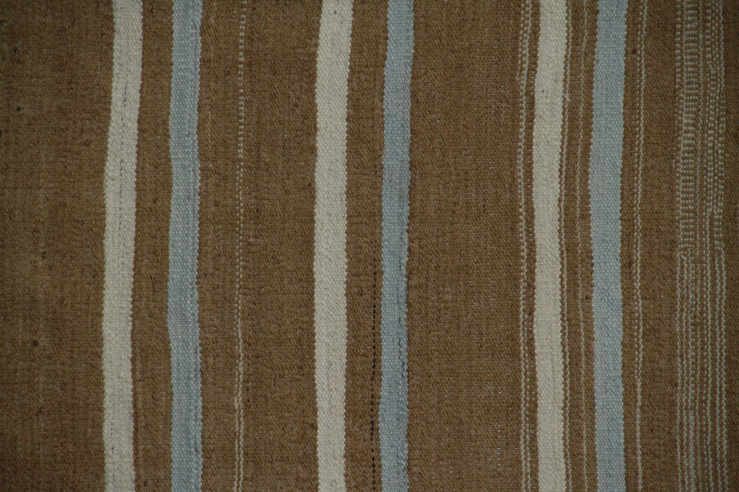 5x7 Ariana Striped Brown Blue and Ivory Kilim
