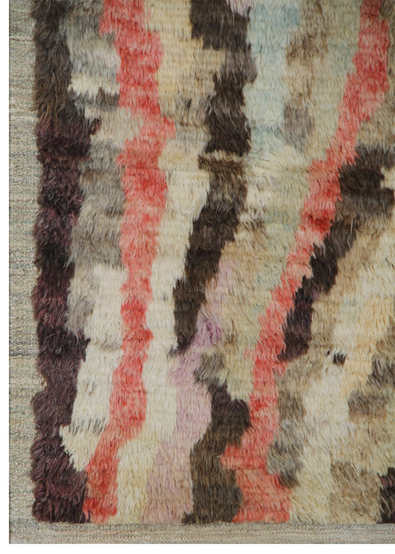 6'x10' Colorful Abstract Design Ariana Barchi Shag Rug