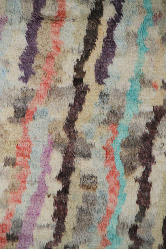 6'x10' Colorful Abstract Design Ariana Barchi Shag Rug