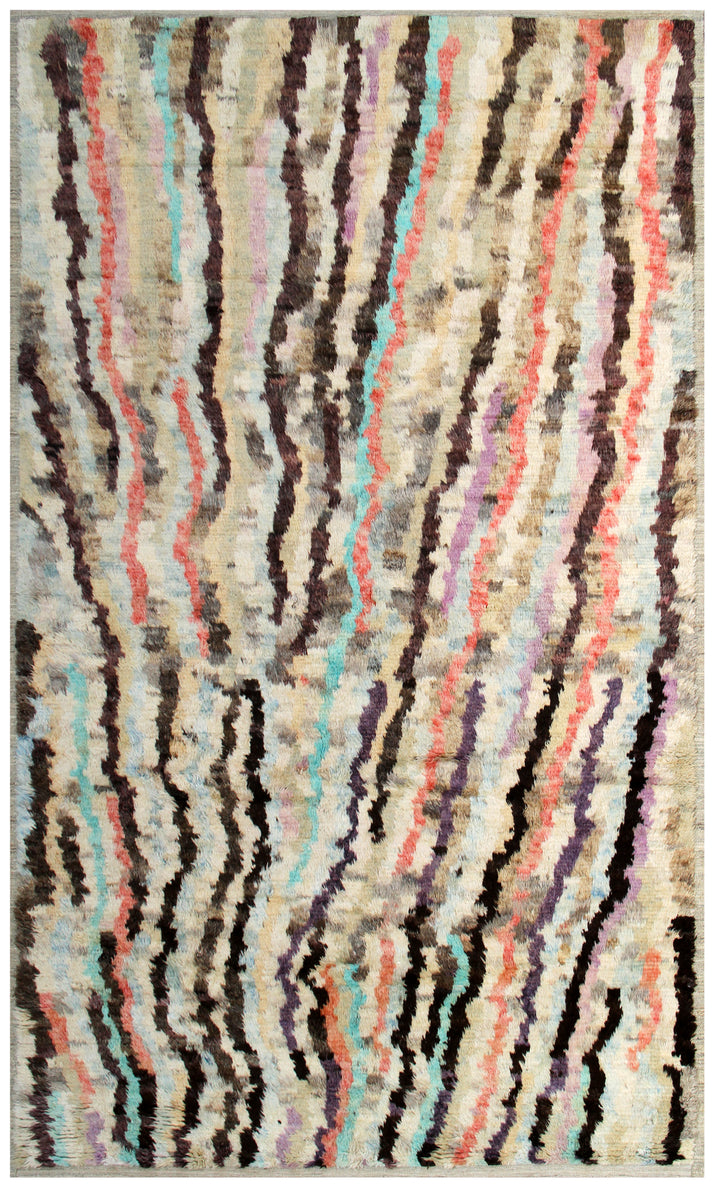 6'x10' Colorful Abstract Design Ariana Barchi Shag Rug