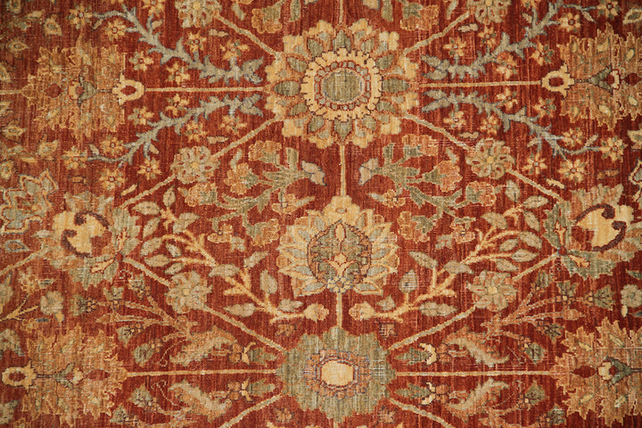 9'x12' Terracotta Tabriz Haji Jalili Design Fine Ariana Luxury Collection