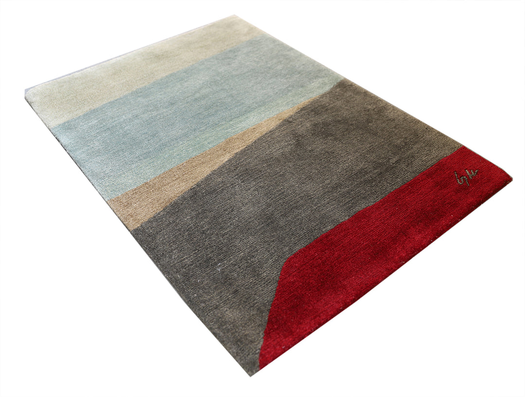 2'x3' Silk and Wool Ariana Modern Rug Custom