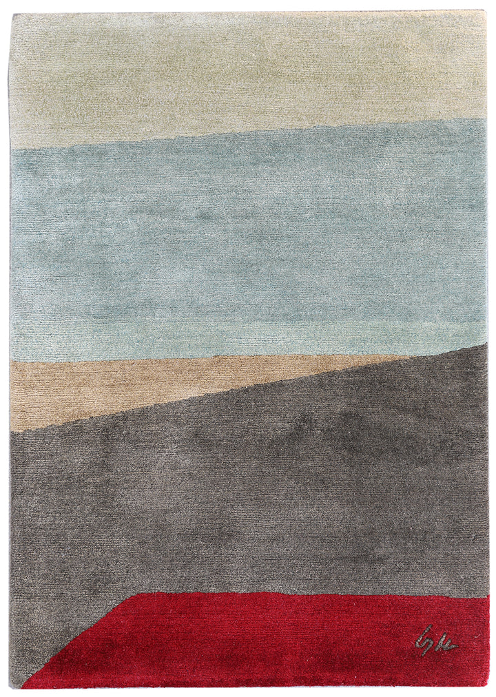 2'x3' Silk and Wool Ariana Modern Rug Custom