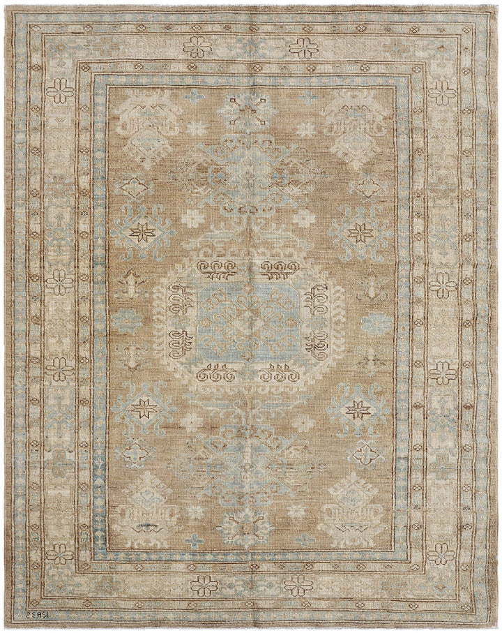 5'x7' Ariana Traditional Hand Knotted Medium Caucasian Geometric Design Rug