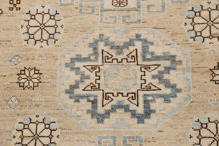 5'x7' Ariana Medium Traditional Kazak Design Hand Knotted Wool Rug