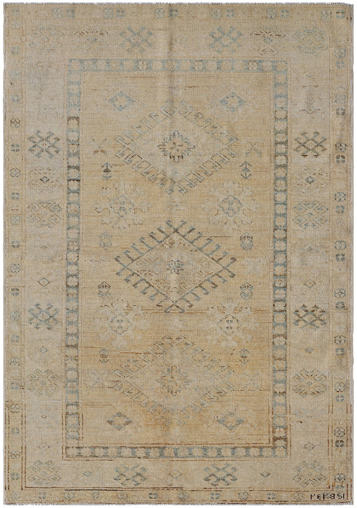 3'x5' Ariana Traditional Caucasian Geometric Design Hazara Small Wool Rug