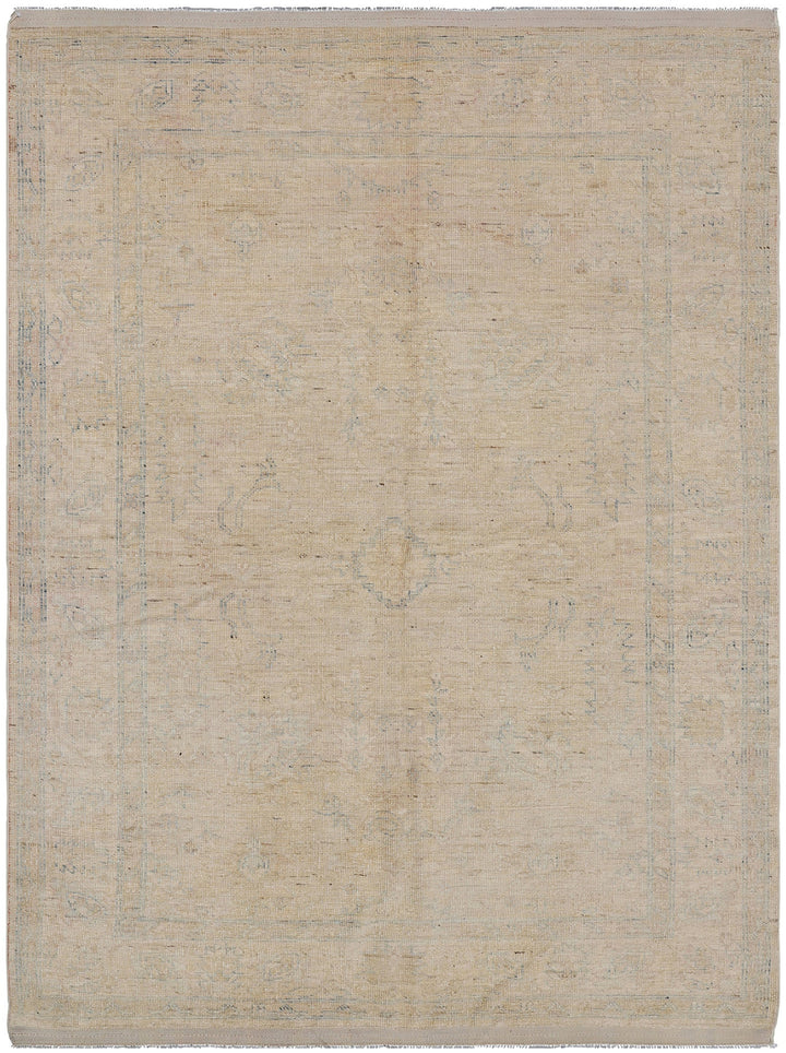 5'x7' Ariana Hand Knotted Transitional Khotan Design Wool Rug