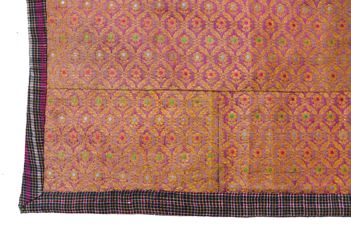 Antique Textile | Purple Red Green | Collectable