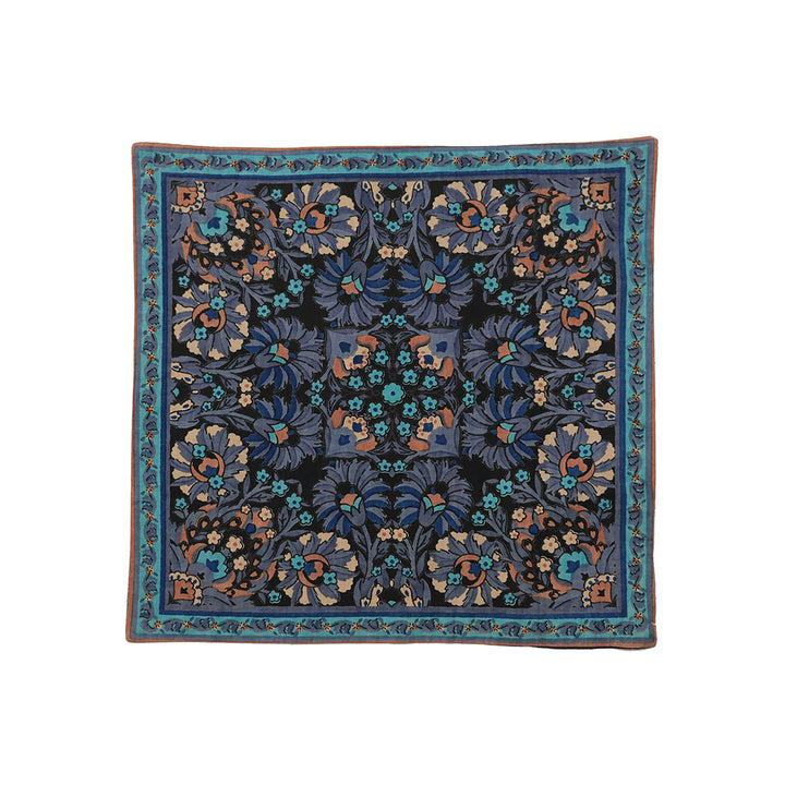 1'x1' Pillow | Blue Floral Pillowcase