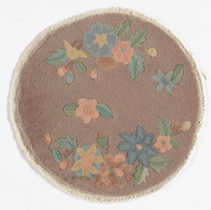 Round | Art Deco Chinese | Vintage Rug