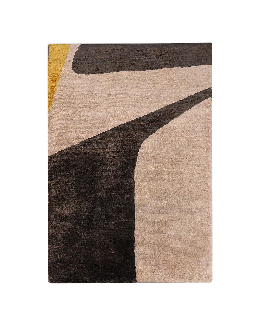 2' x 3' Hand-Knotted Silk & Wool Rug | Ariana Modern Custom Tibetan Weave