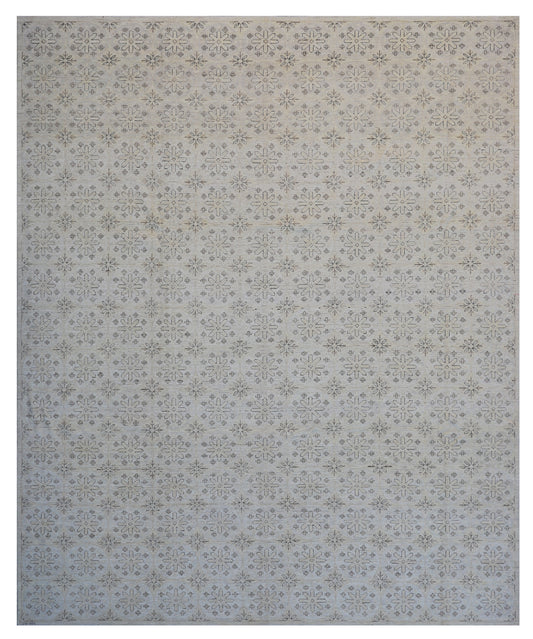 12'x9' Ariana Transitional Floral Ivory Rug