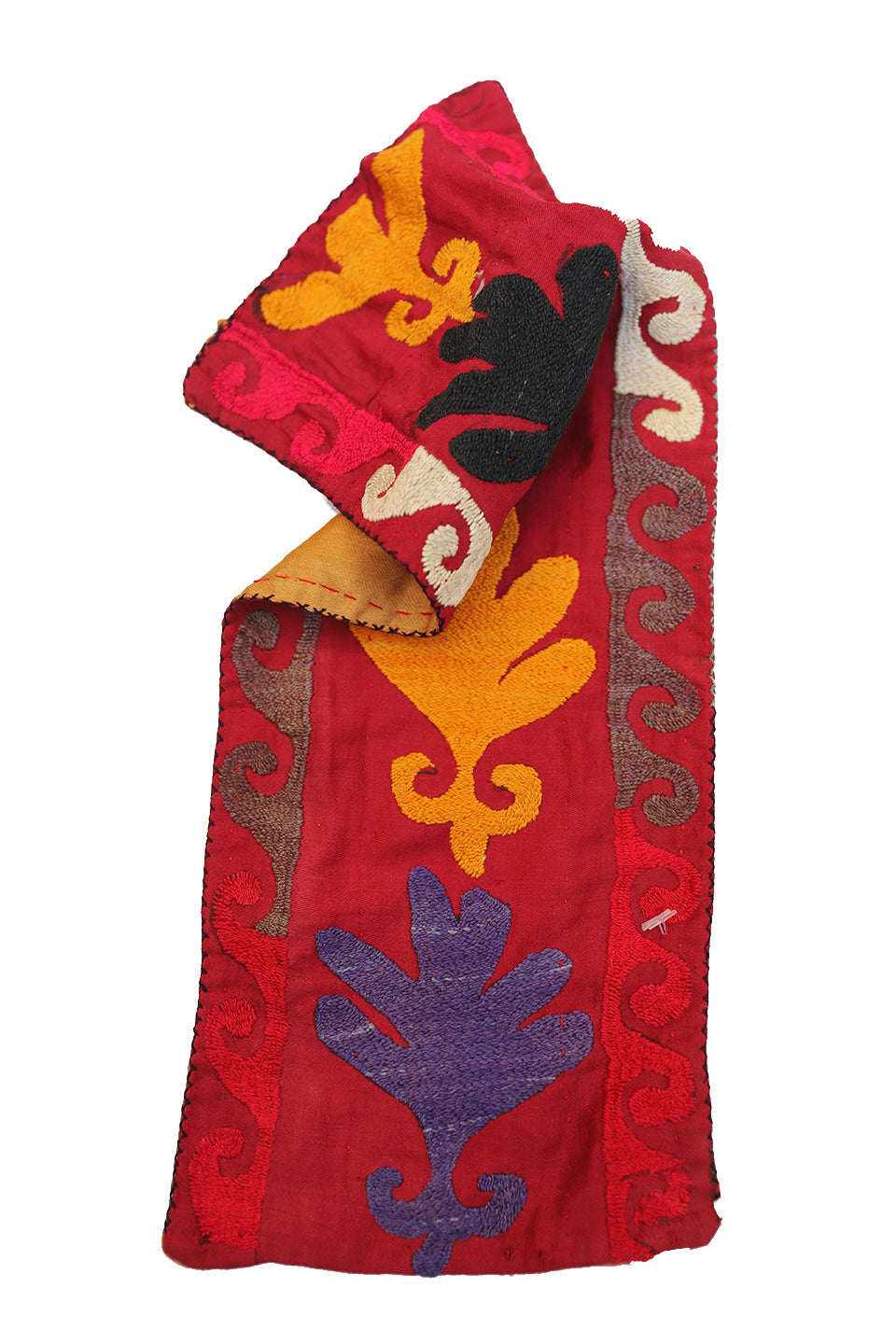 6"x16" Small decorative Uzbek Suzani Embroidery Textile