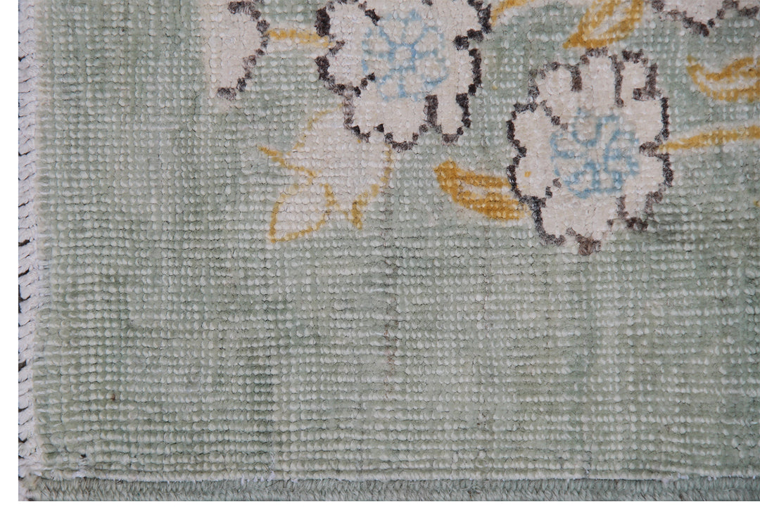 9'x12' Ariana Transitional Floral Blue Cream Brown Modern Rug