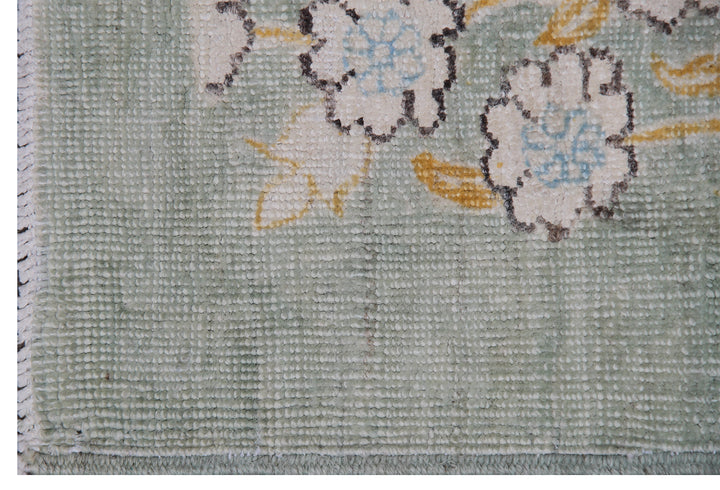 9'x12' Ariana Transitional Floral Blue Cream Brown Modern Rug