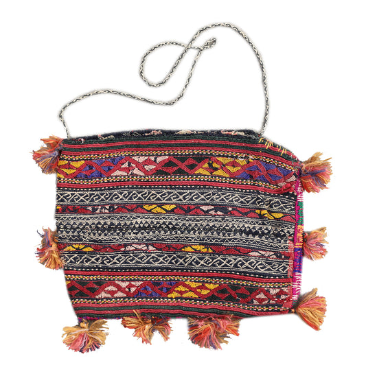 5"x7" Vintage hand Embroidered Uzbek Textile Ladies Hand Bag