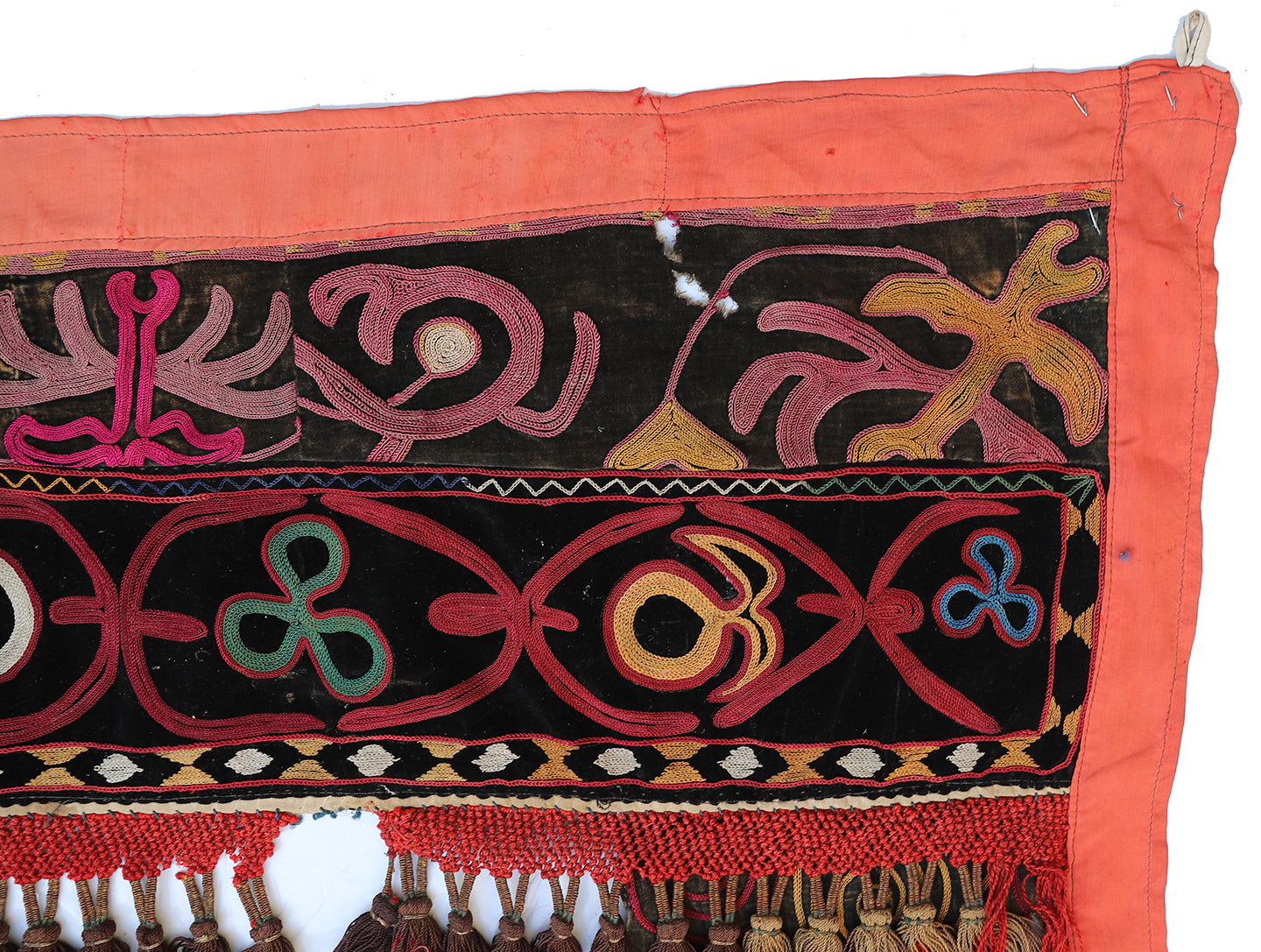 5'x7' Vintage Kyrgyz Hand Embroidered Wall Hanging