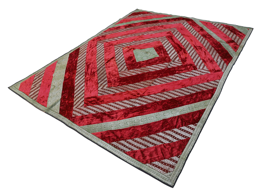 7'x9' Uzbek Quilt Applique Textile