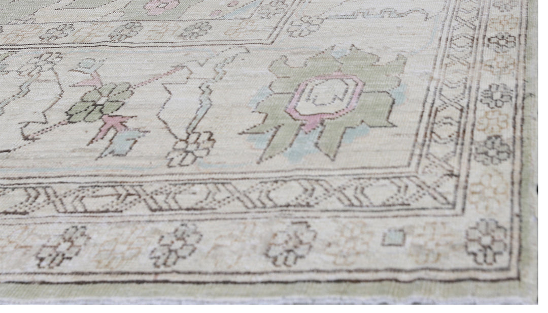 13'x10' Ariana Transitional Floral Pastel Ivory Pink Area Rug