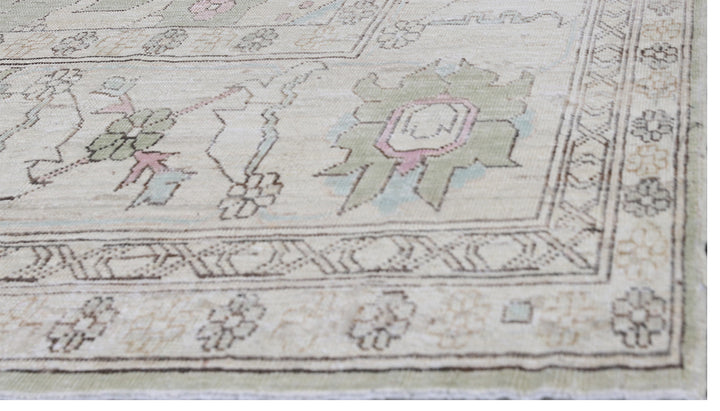 13'x10' Ariana Transitional Floral Pastel Ivory Pink Area Rug
