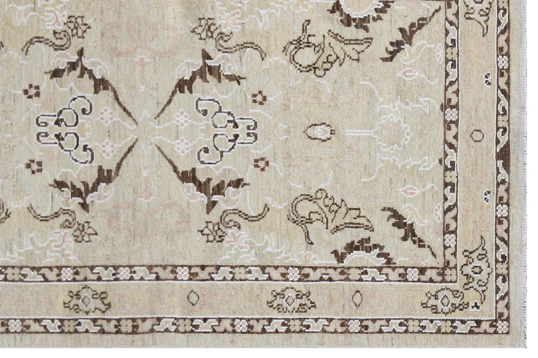 3'x8' Ariana Transitional Earth Tone Hand Knotted Wool Runner Rug