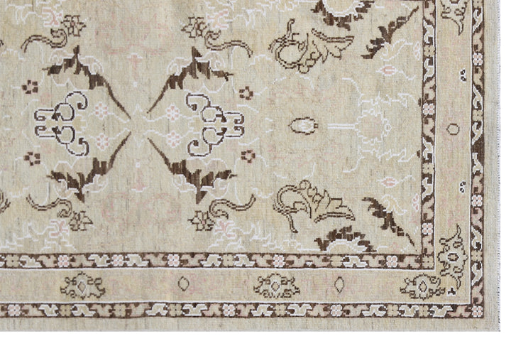 3'x8' Ariana Transitional Earth Tone Hand Knotted Wool Runner Rug