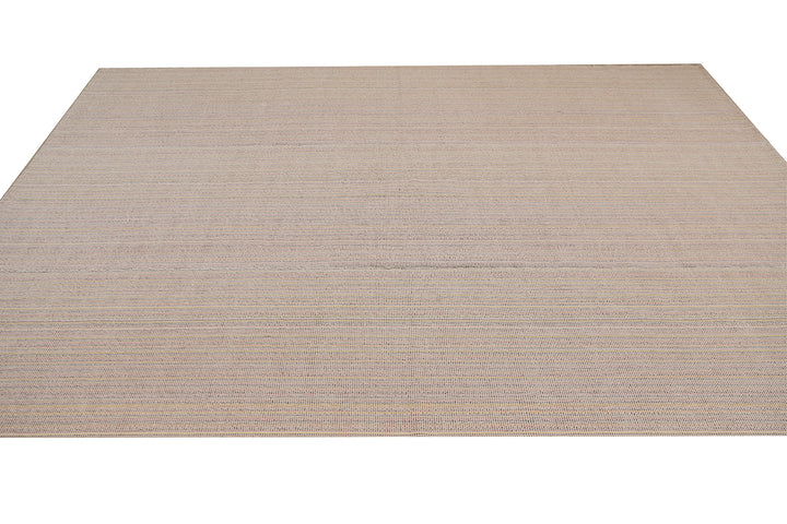 10'x13' Vintage Handwoven Turkish Kilim Rug | Modern Luxury Stripe Kilim
