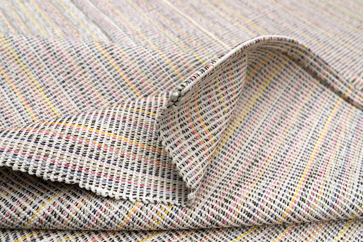 10'x13' Vintage Handwoven Turkish Kilim Rug | Modern Luxury Stripe Kilim