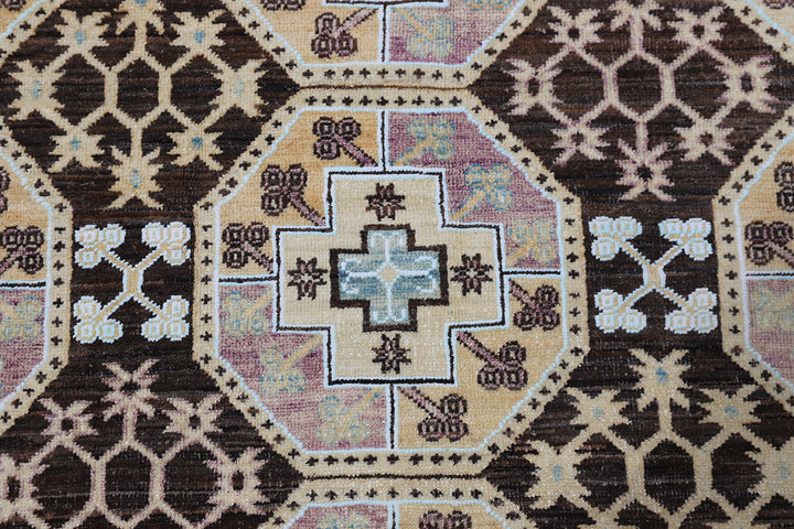 9'x12' Afghan Rug | Ariana Transitional Geometric Design | Turkman Rug