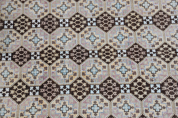9'x12' Afghan Rug | Ariana Transitional Geometric Design | Turkman Rug