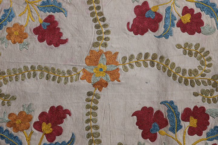 19"x20" Hand Embroidered uzbek Suzani Pillowcase