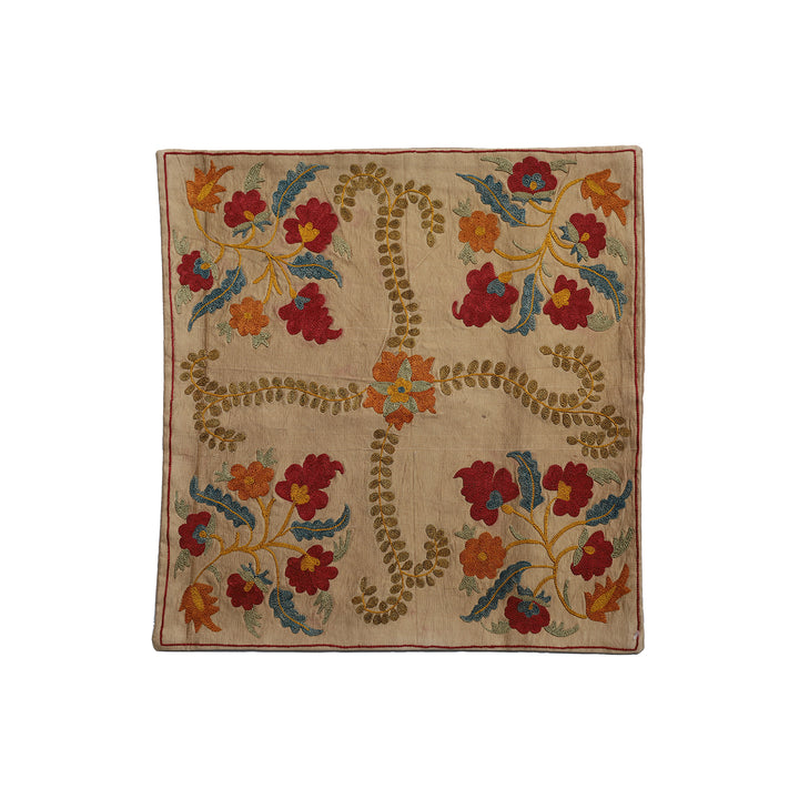 19"x20" Hand Embroidered uzbek Suzani Pillowcase