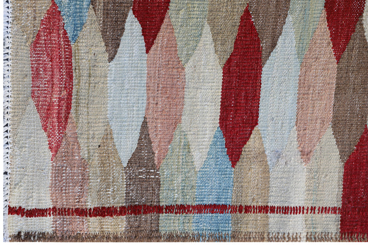 5'x7' Ariana Jewel Tone Medium Size Hand Knotted Kilim Collection Rug