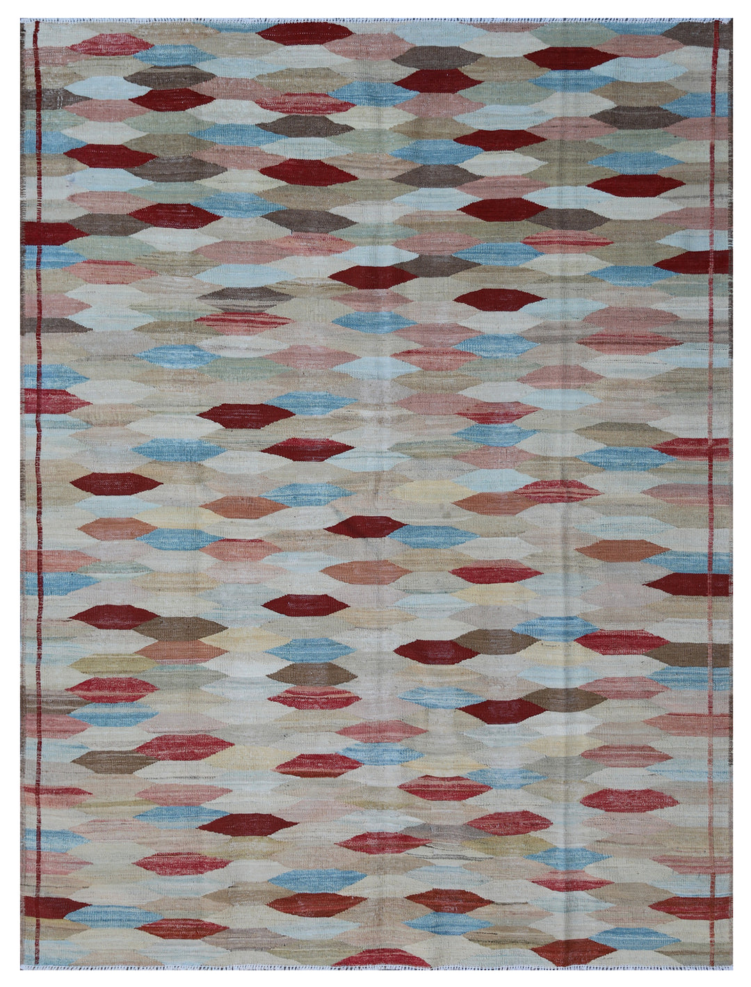 5'x7' Ariana Jewel Tone Medium Size Hand Knotted Kilim Collection Rug