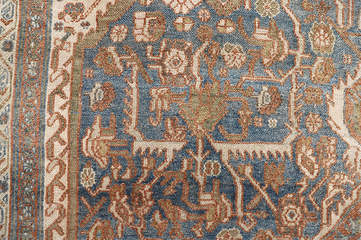 7'x12' Vintage Persian Bibikabad Rug | Hand-Knotted Rug