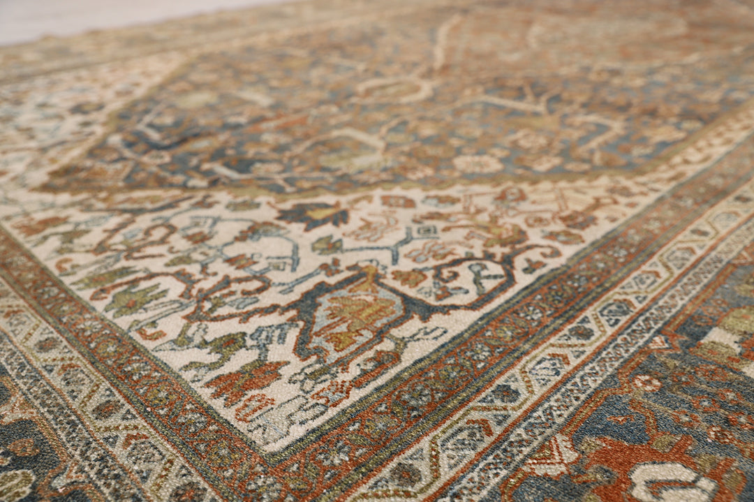 7'x12' Vintage Persian Bibikabad Rug | Hand-Knotted Rug